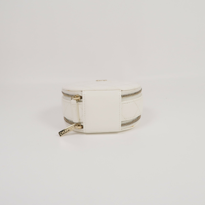 CHANEL 羊皮皮革2 Way Shoulder金扣手挽肩背兩用袋-3