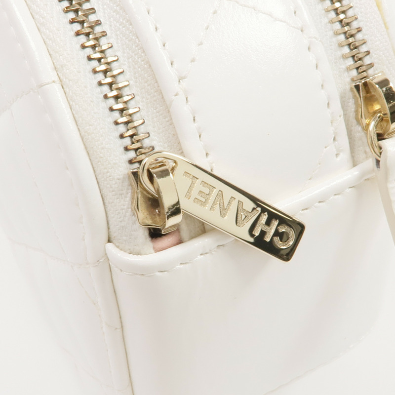 CHANEL 羊皮皮革2 Way Shoulder金扣手挽肩背兩用袋-9