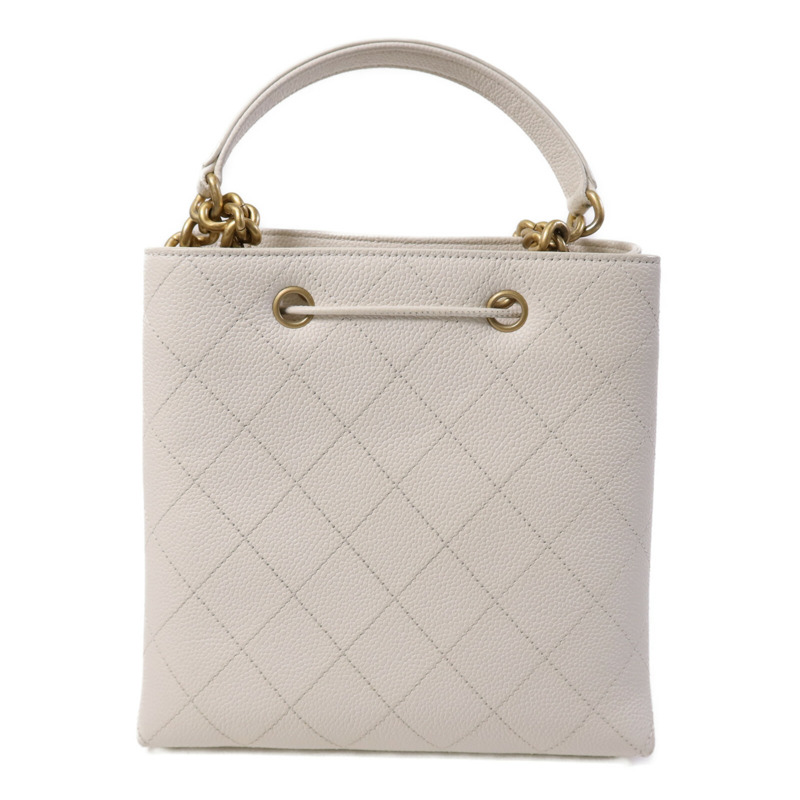 CHANEL 牛皮皮革Chain Shoulder Bag金扣鏈帶肩背袋-2