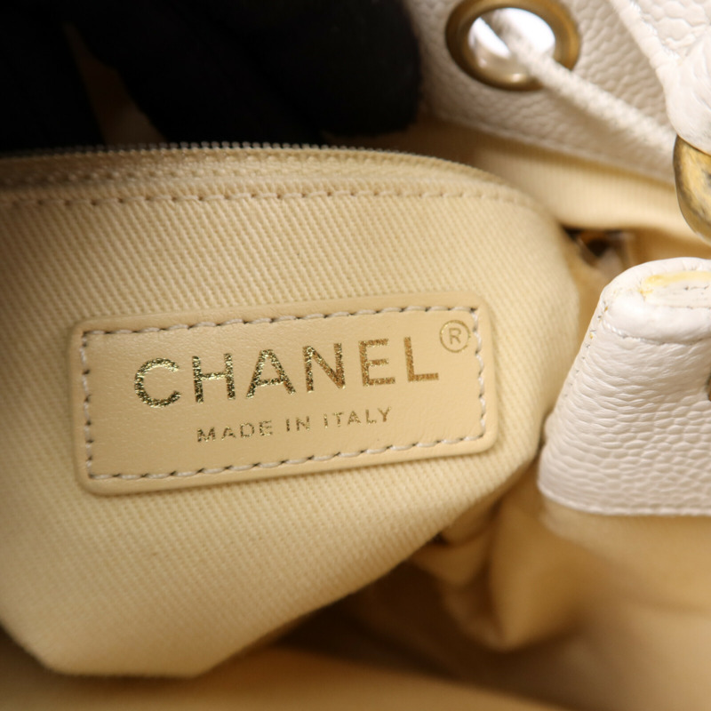 CHANEL 牛皮皮革Chain Shoulder Bag金扣鏈帶肩背袋-5