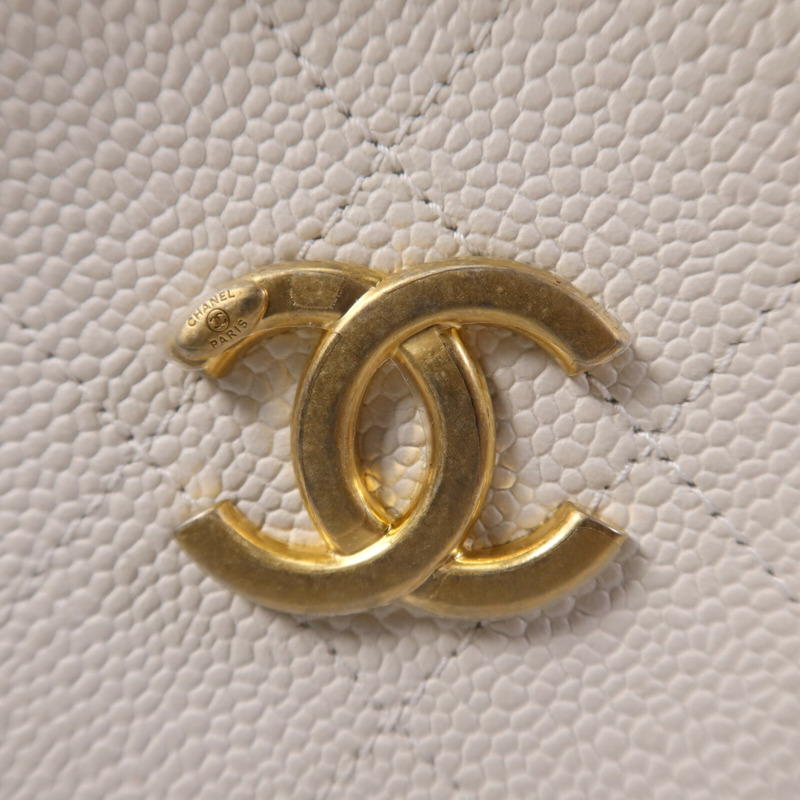 CHANEL 牛皮皮革Chain Shoulder Bag金扣鏈帶肩背袋-7