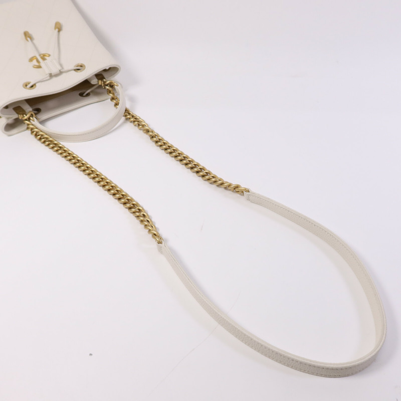 CHANEL 牛皮皮革Chain Shoulder Bag金扣鏈帶肩背袋-8