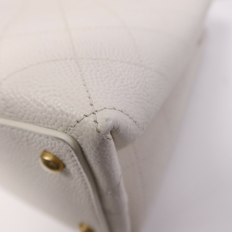 CHANEL 牛皮皮革Chain Shoulder Bag金扣鏈帶肩背袋-12