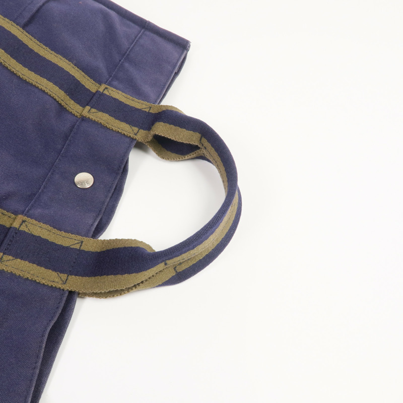 HERMES 帆布Herline MM銀扣手挽袋-4