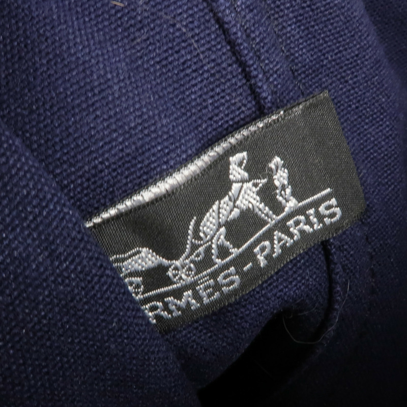 HERMES 帆布Herline MM銀扣手挽袋-14