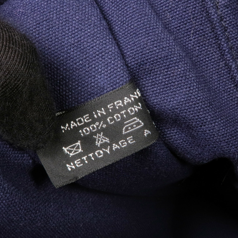 HERMES 帆布Herline MM銀扣手挽袋-15