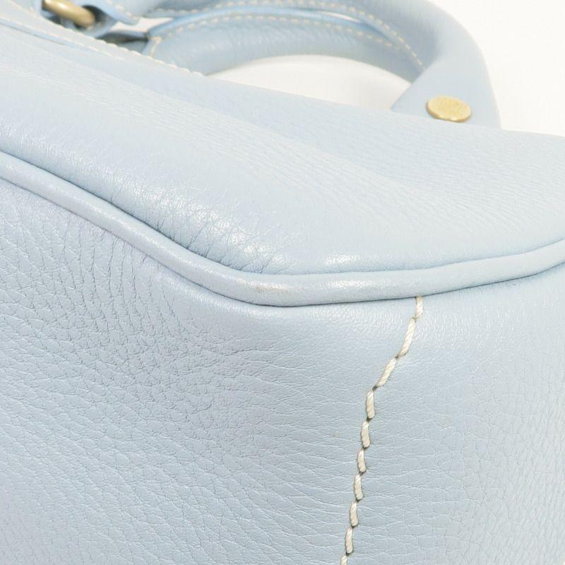 CELINE 牛皮皮革Handbag金扣手挽袋-5