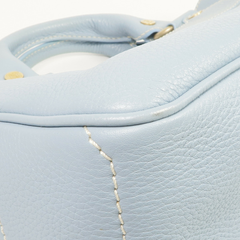 CELINE 牛皮皮革Handbag金扣手挽袋-6