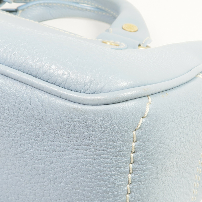 CELINE 牛皮皮革Handbag金扣手挽袋-7