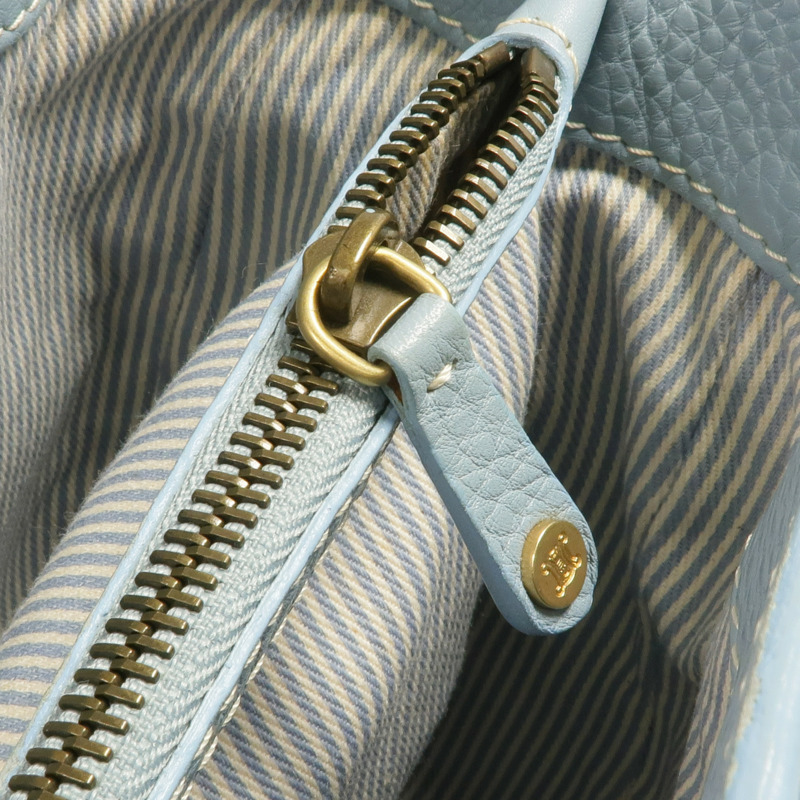 CELINE 牛皮皮革Handbag金扣手挽袋-11