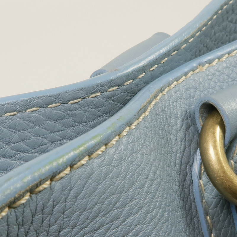 CELINE 牛皮皮革Handbag金扣手挽袋-17