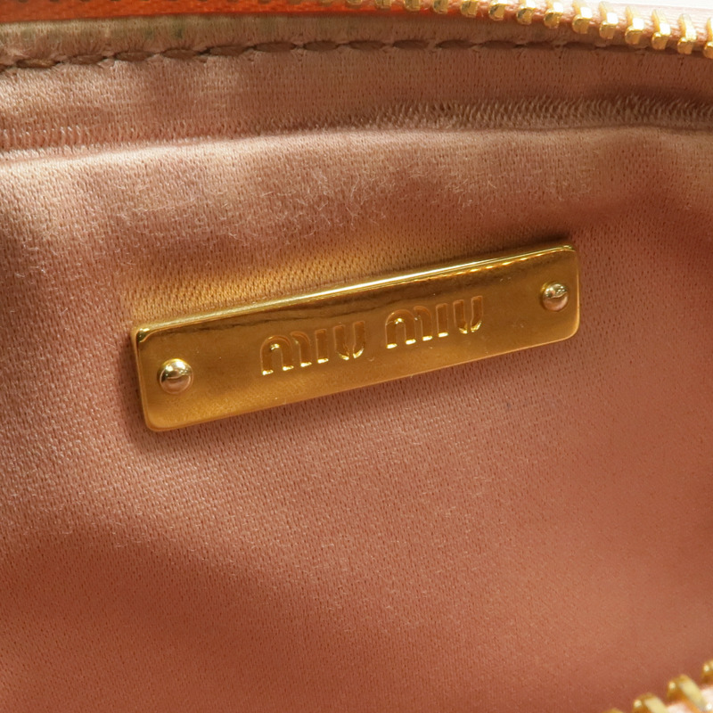 Miu Miu 羊皮皮革Matelasse Pouch金扣肩背袋-14