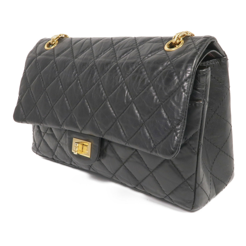 CHANEL 牛皮皮革2.55 Medium金扣鏈帶肩背袋-2