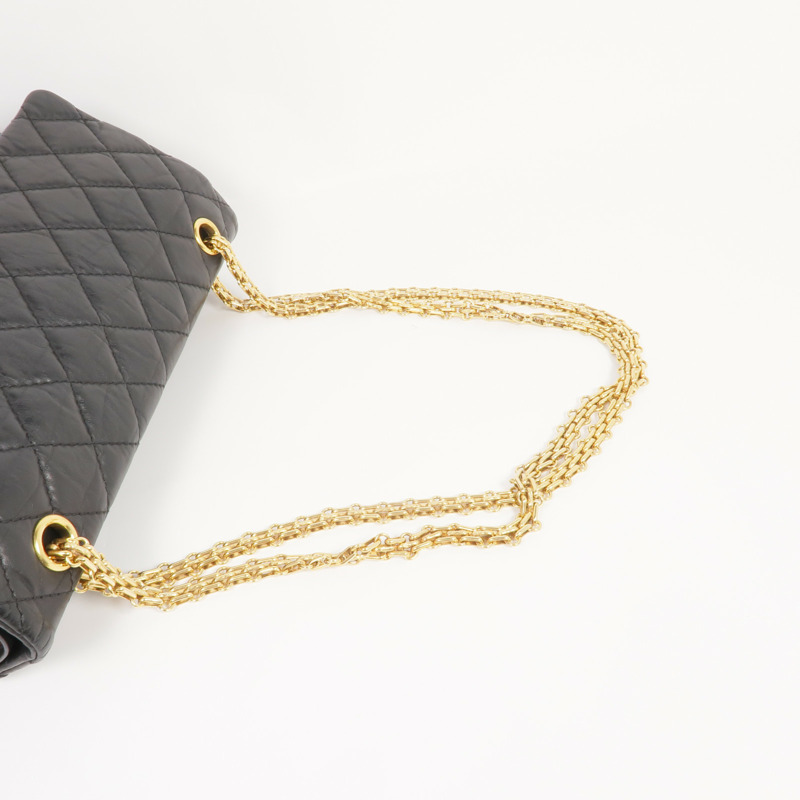 CHANEL 牛皮皮革2.55 Medium金扣鏈帶肩背袋-4