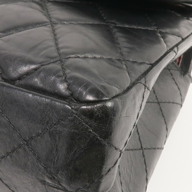 CHANEL 牛皮皮革2.55 Medium金扣鏈帶肩背袋-5