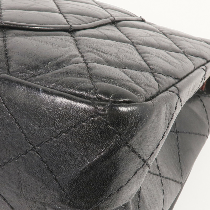 CHANEL 牛皮皮革2.55 Medium金扣鏈帶肩背袋-7