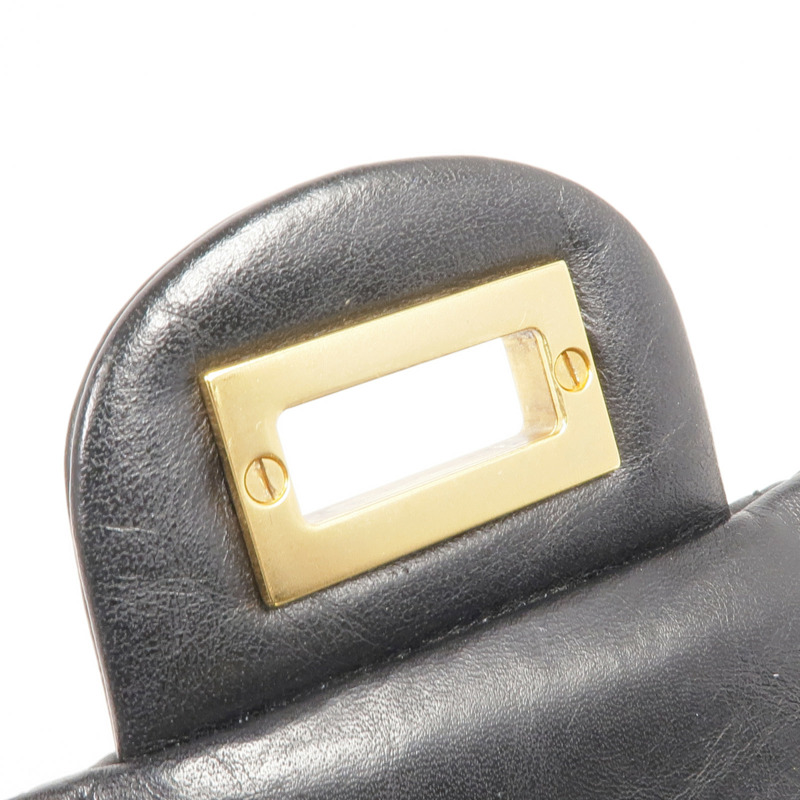 CHANEL 牛皮皮革2.55 Medium金扣鏈帶肩背袋-12