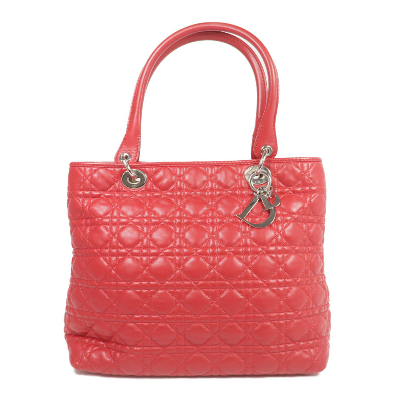 Dior 皮革Shoulder Bag/Handbag銀扣肩背袋/手挽袋-0