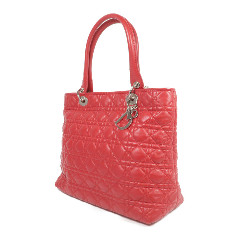 Dior 皮革Shoulder Bag/Handbag銀扣肩背袋/手挽袋-2