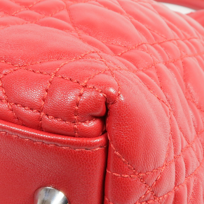 Dior 皮革Shoulder Bag/Handbag銀扣肩背袋/手挽袋-5