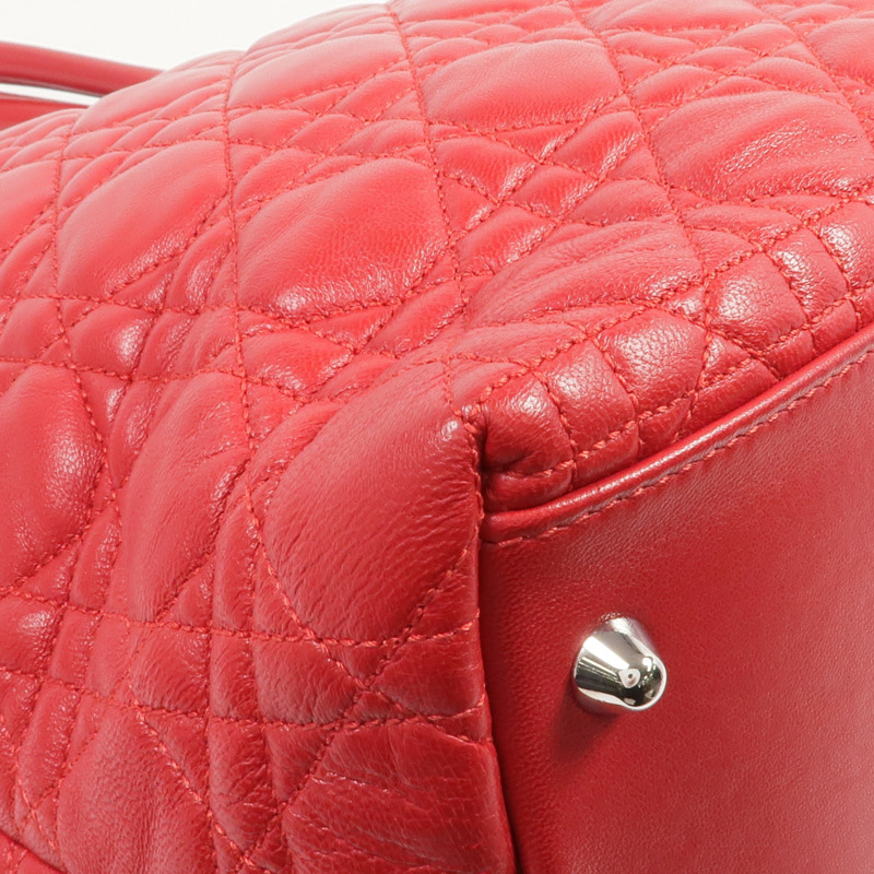 Dior 皮革Shoulder Bag/Handbag銀扣肩背袋/手挽袋-8