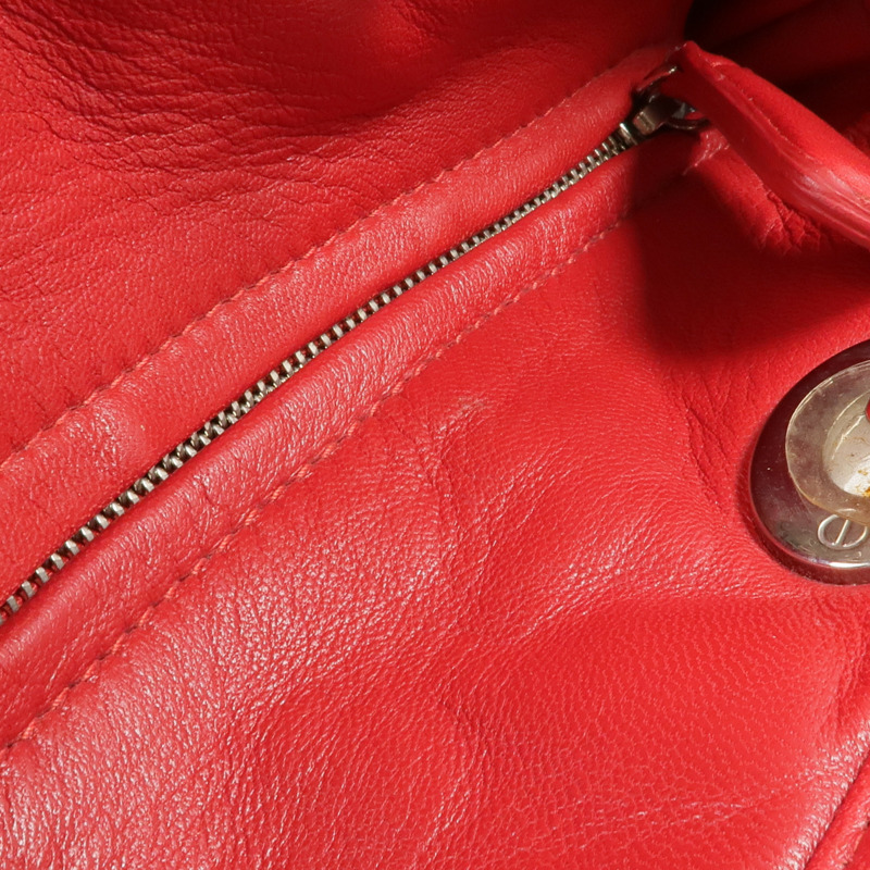Dior 皮革Shoulder Bag/Handbag銀扣肩背袋/手挽袋-9