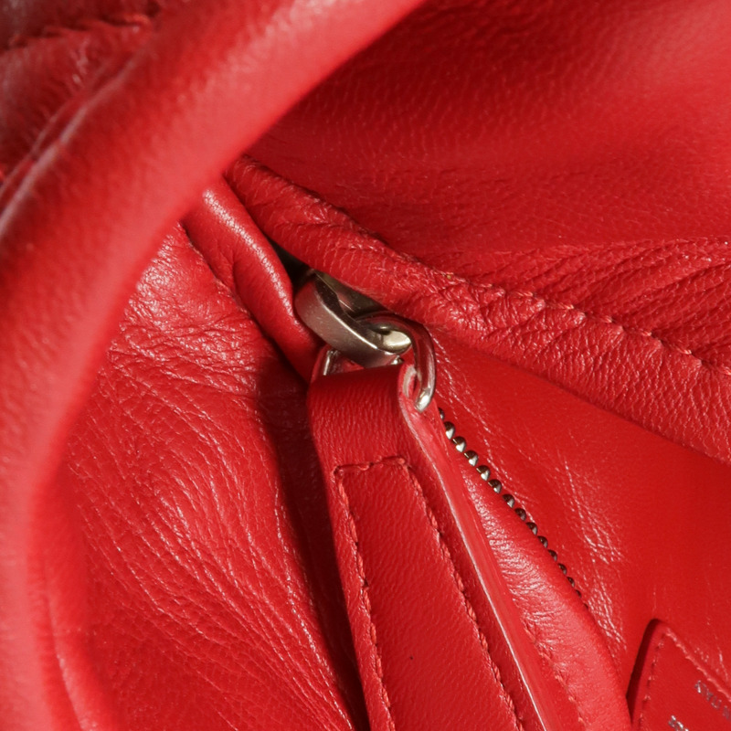 Dior 皮革Shoulder Bag/Handbag銀扣肩背袋/手挽袋-11