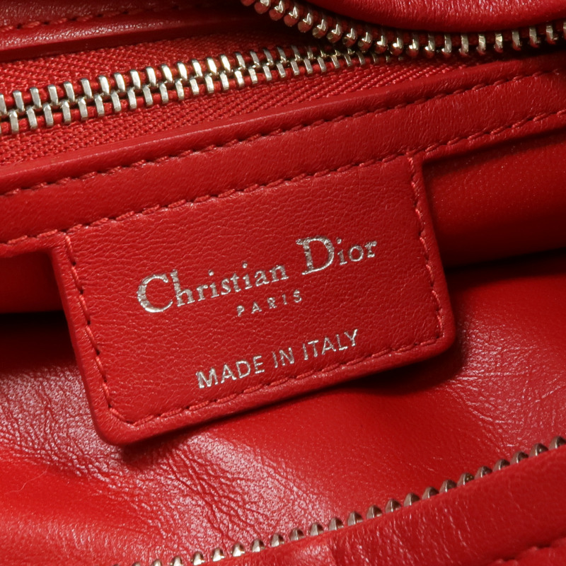 Dior 皮革Shoulder Bag/Handbag銀扣肩背袋/手挽袋-12