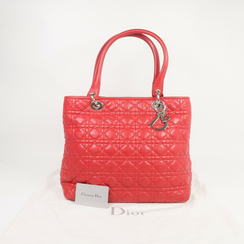 Dior 皮革Shoulder Bag/Handbag銀扣肩背袋/手挽袋-16