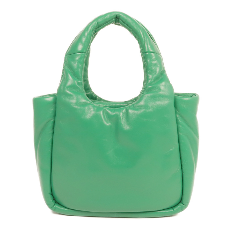 PRADA Nappa皮革Small Soft Padded Bag銀扣手挽肩背兩用袋-1