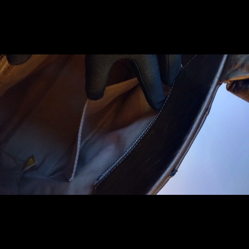 Chanel 古銅金皮革編織手提托特包-18