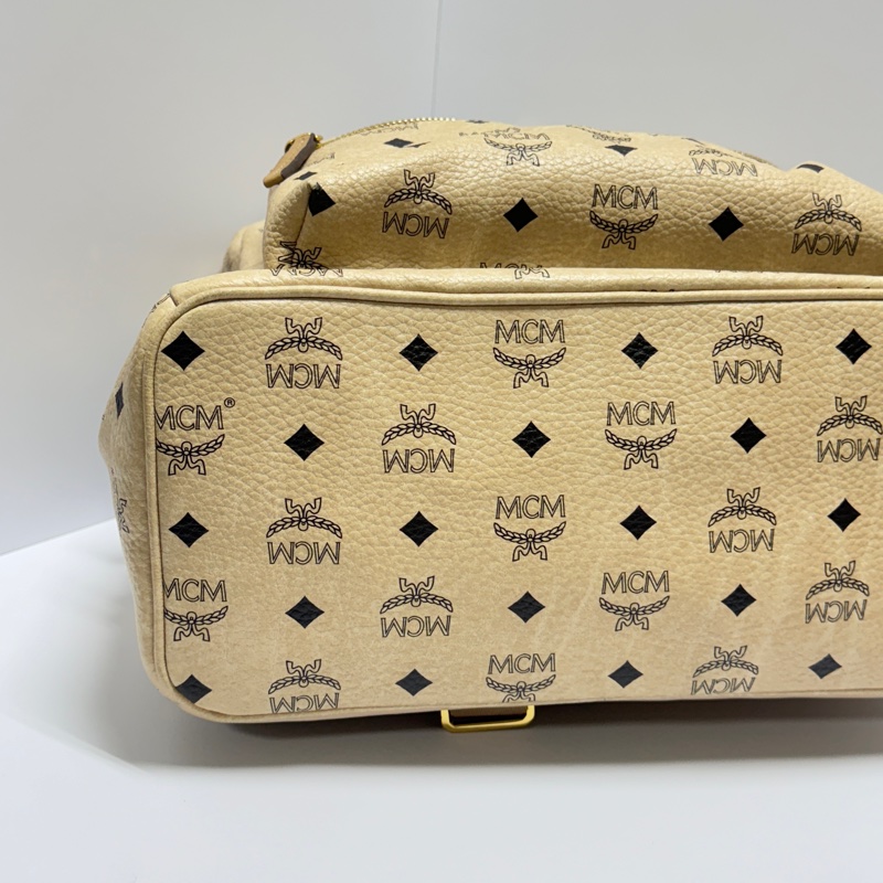 MCM 全牛皮高級款 牛皮革 後背包🎒 專櫃6萬多！-5