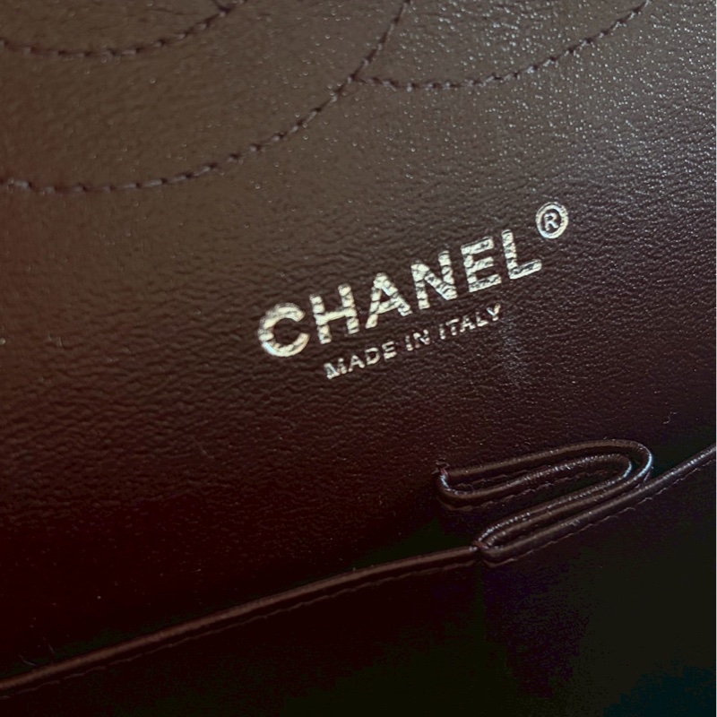 Chanel jumbo黑銀羊皮-16