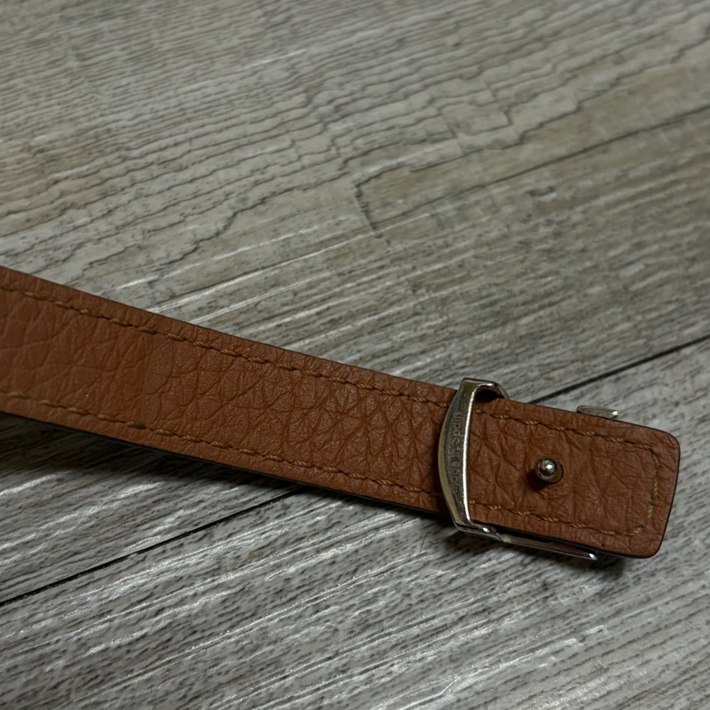 Lv黑銀皮革手環-6