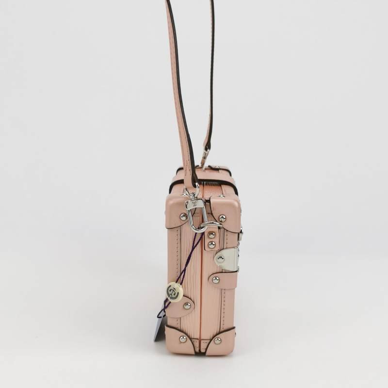 Louis Vuitton(LV)Petite Malle小盒子小號牛皮水波紋S-lock鎖扣斜挎包單肩包-3