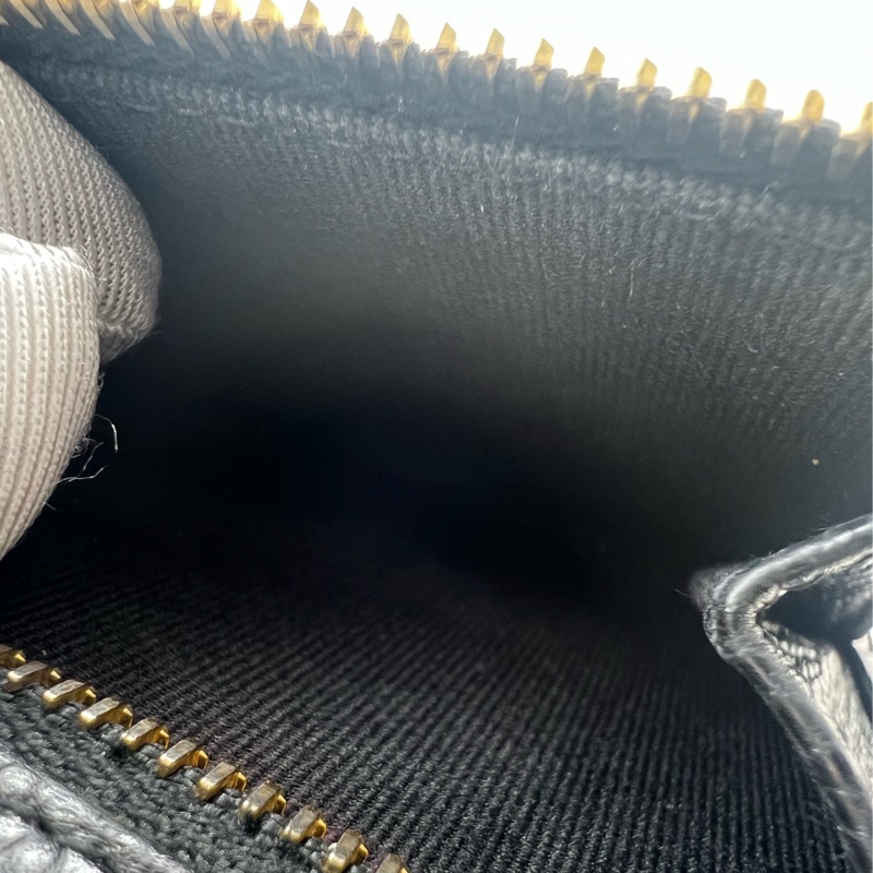 💗香緹國際精品💗 681 Chanel 黑金荔枝牛短夾-10