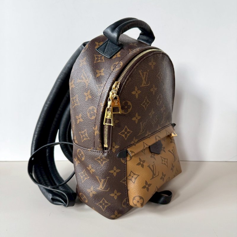 絕版 LV Palm Springs PM 焦糖 拼色 後背包 M43116 (M44870)-2