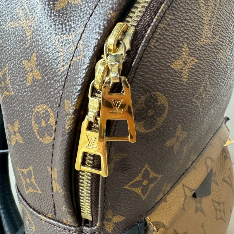 絕版 LV Palm Springs PM 焦糖 拼色 後背包 M43116 (M44870)-6
