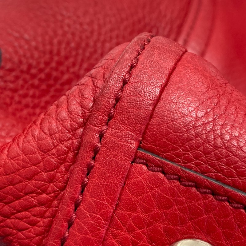 GUCCI 古馳 282309 SOHO TOTE 牛皮 紅色 托特包-11