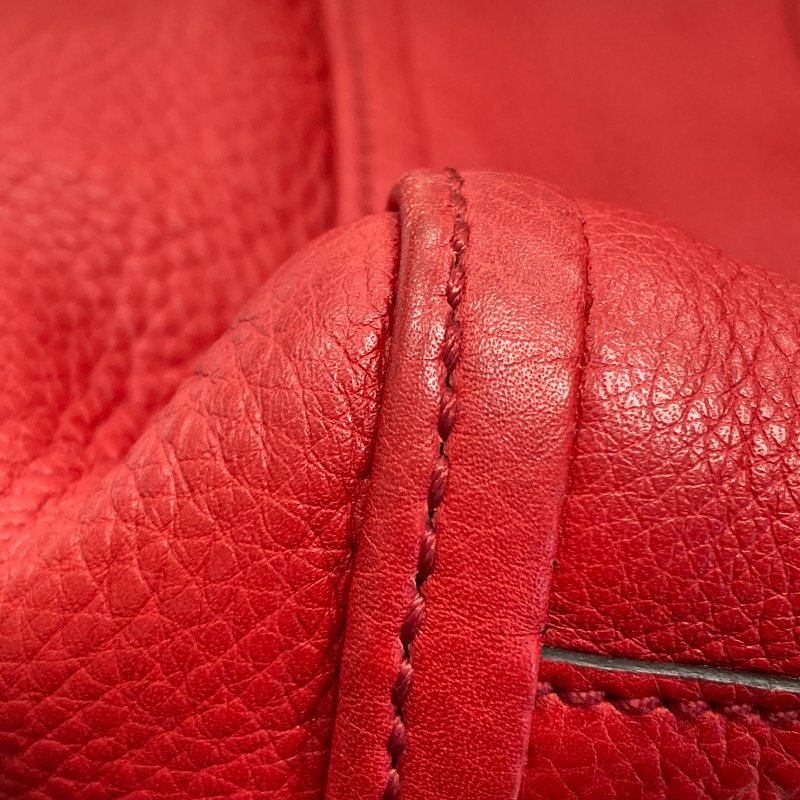 GUCCI 古馳 282309 SOHO TOTE 牛皮 紅色 托特包-13