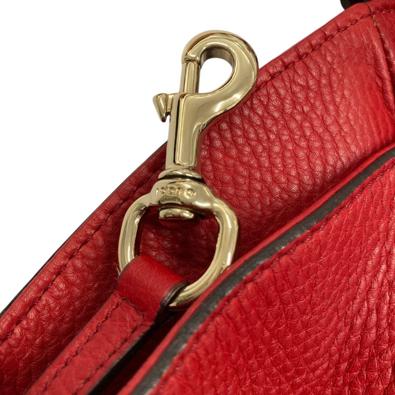 GUCCI 古馳 282309 SOHO TOTE 牛皮 紅色 托特包-14