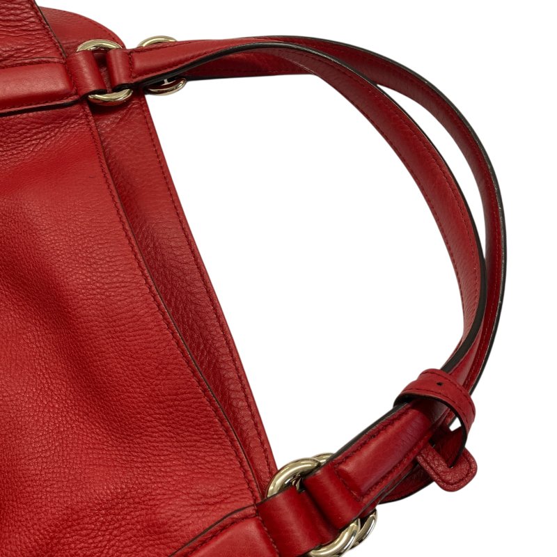 GUCCI 古馳 282309 SOHO TOTE 牛皮 紅色 托特包-17