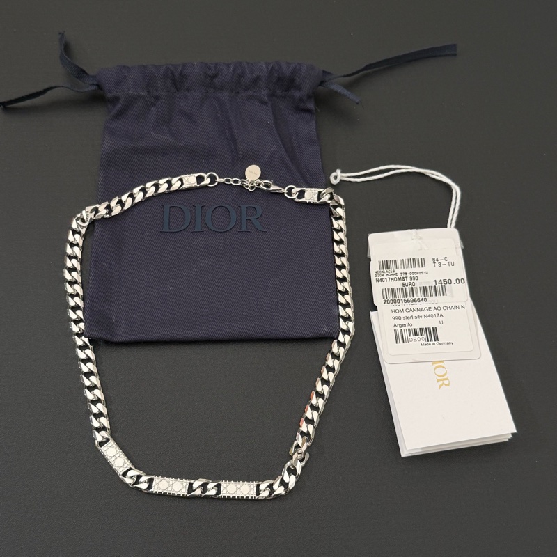 Dior 男裝 925純銀 項鏈 周杰倫同款-5