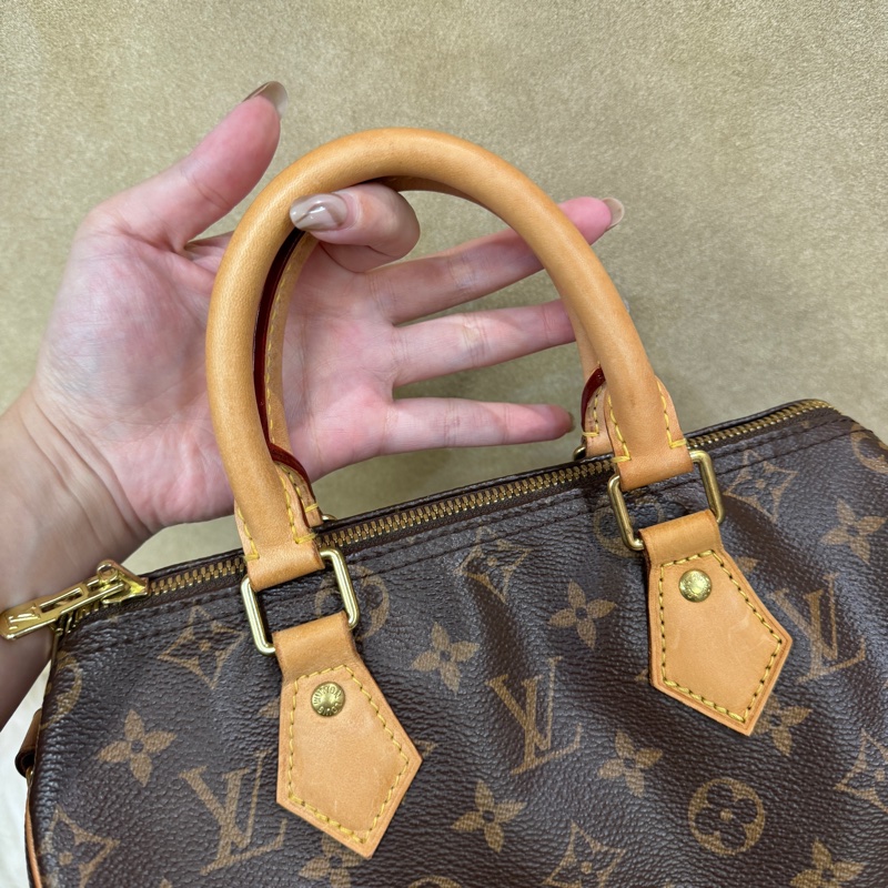 LV Speedy25 老花波士頓包 晶片款-1