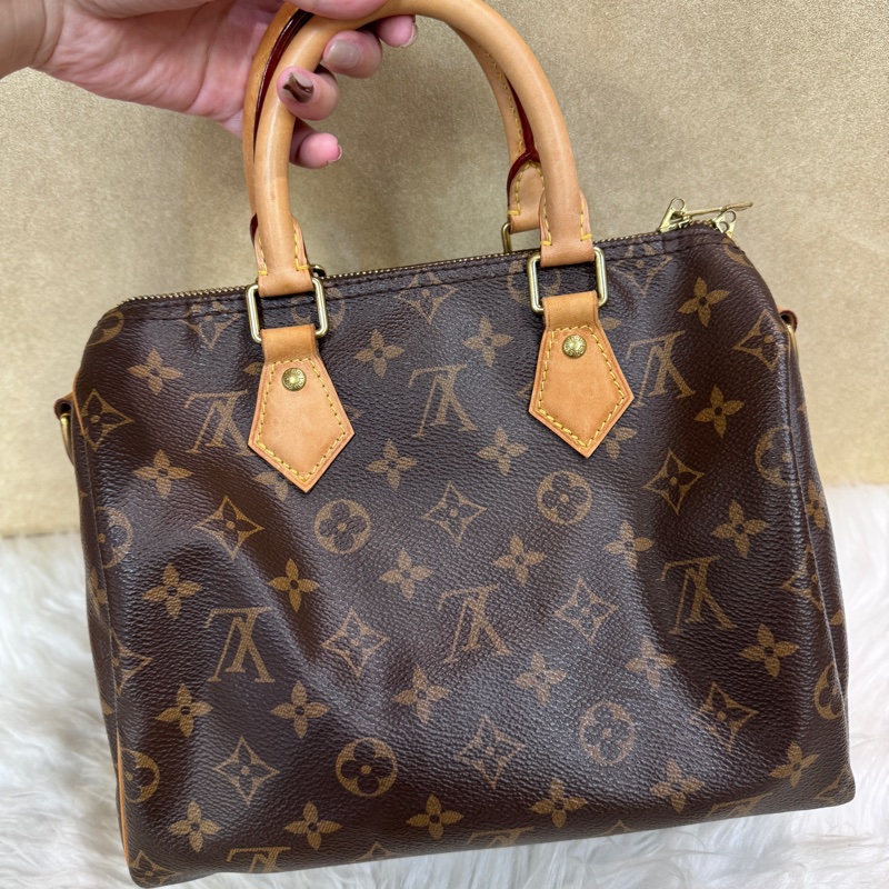 LV Speedy25 老花波士頓包 晶片款-3