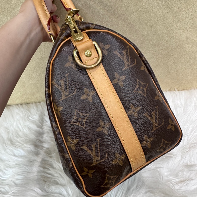 LV Speedy25 老花波士頓包 晶片款-4