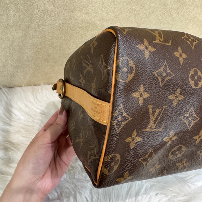 LV Speedy25 老花波士頓包 晶片款-7