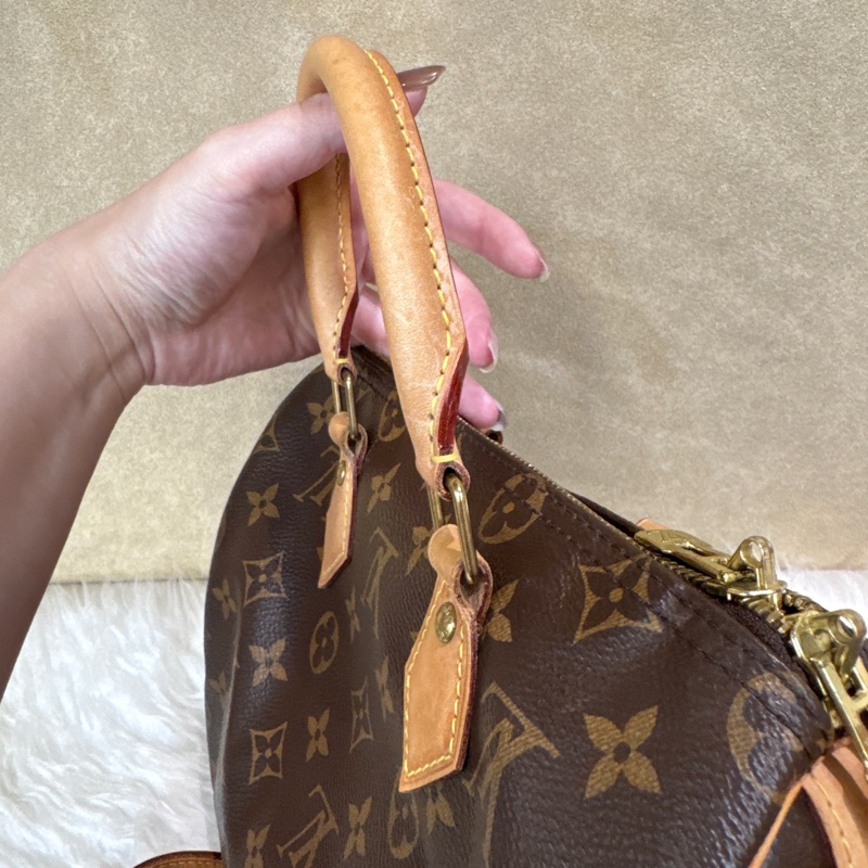LV Speedy25 老花波士頓包 晶片款-14
