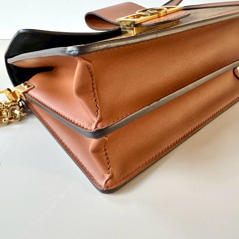 LV DAUPHINE 達芙妮 MM 中號 拼色 金鍊 斜背包 M44391-8