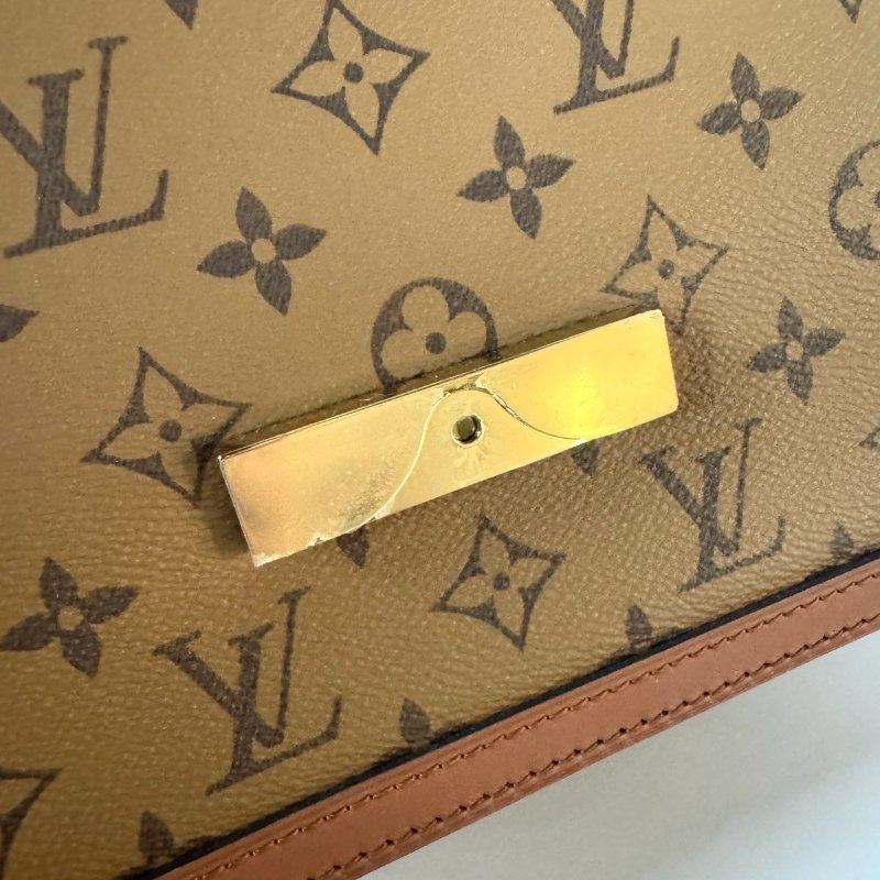 LV DAUPHINE 達芙妮 MM 中號 拼色 金鍊 斜背包 M44391-10